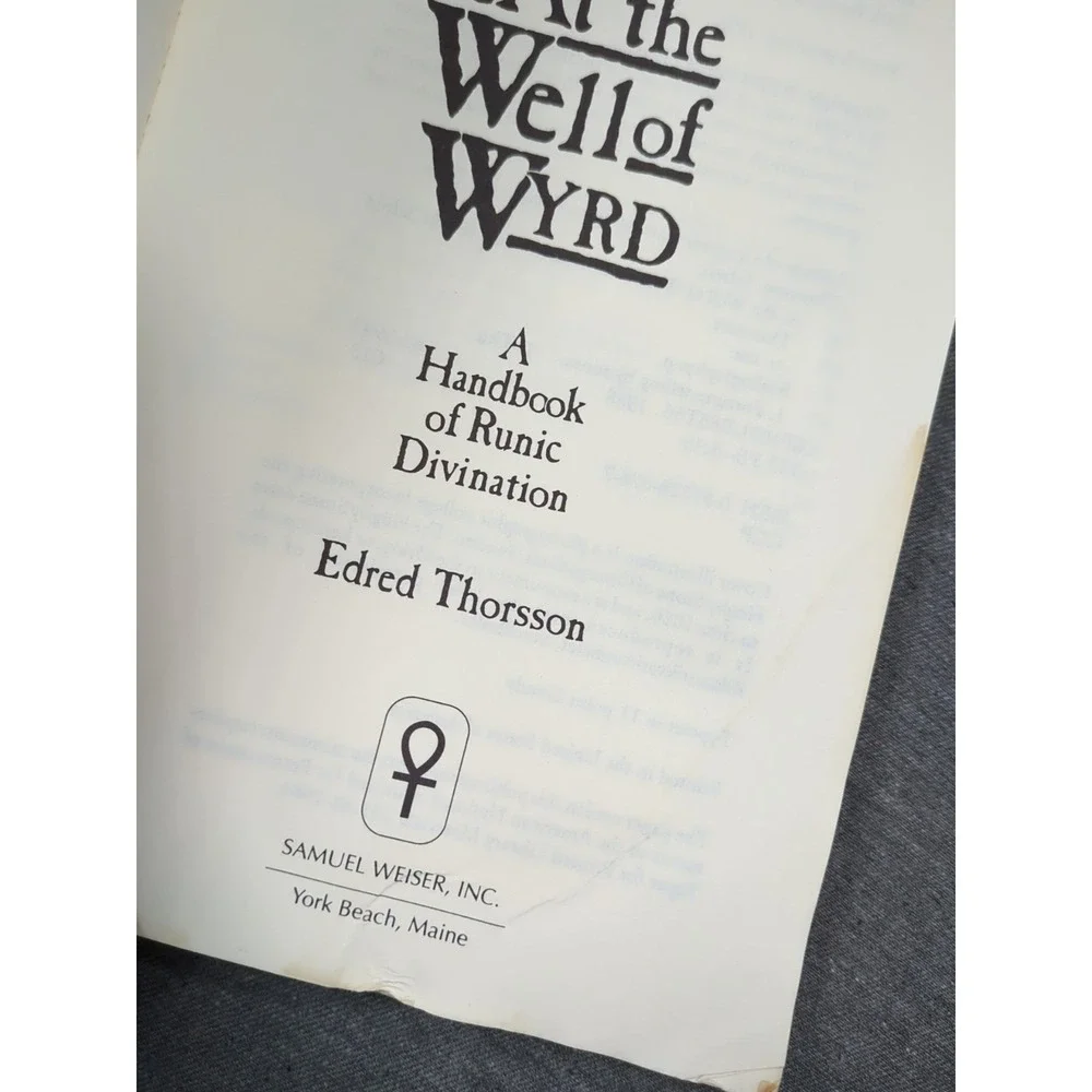 At The‎ Well of Wyrd A Handbook of Runic Divination Edred Thorsson VTG Paperback